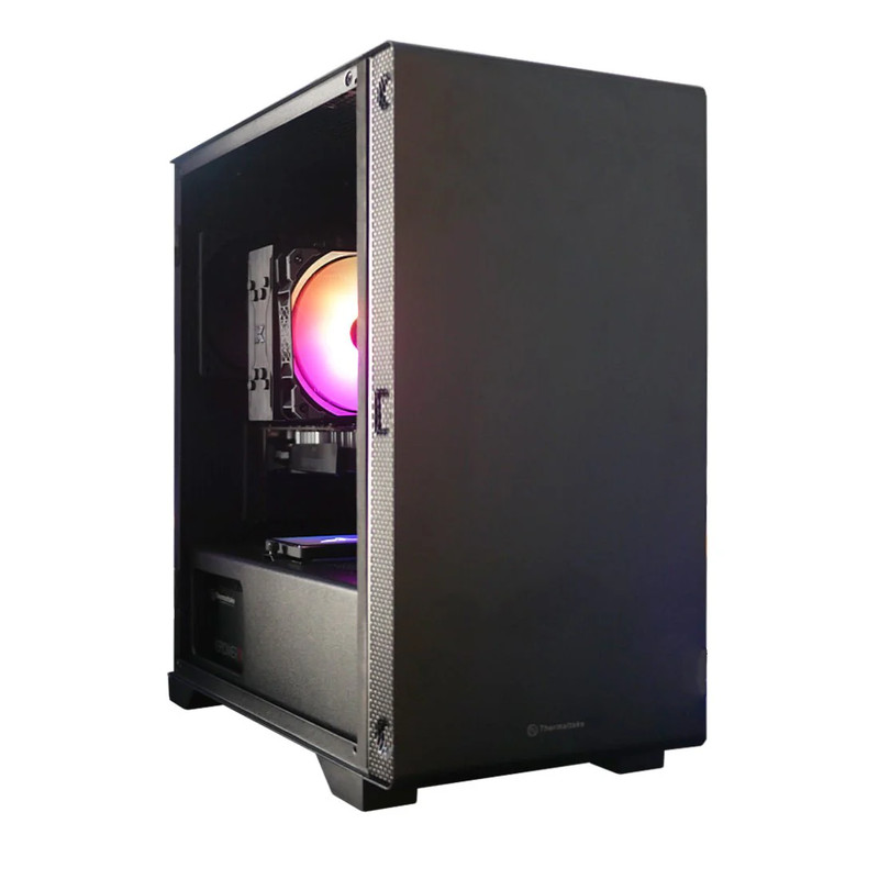 (Pre-Built) Gaming PC AMD Ryzen 3 3200G w/ Zotac GTX 1630 & Thermaltake S100 TG - Black